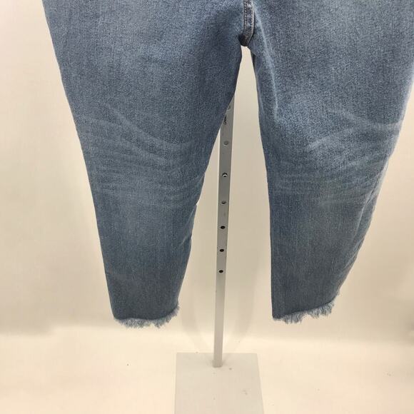 KANCAN Blue Vintage High Rise Distressed Slim Straight Ankle Jeans - Picture 8 of 12